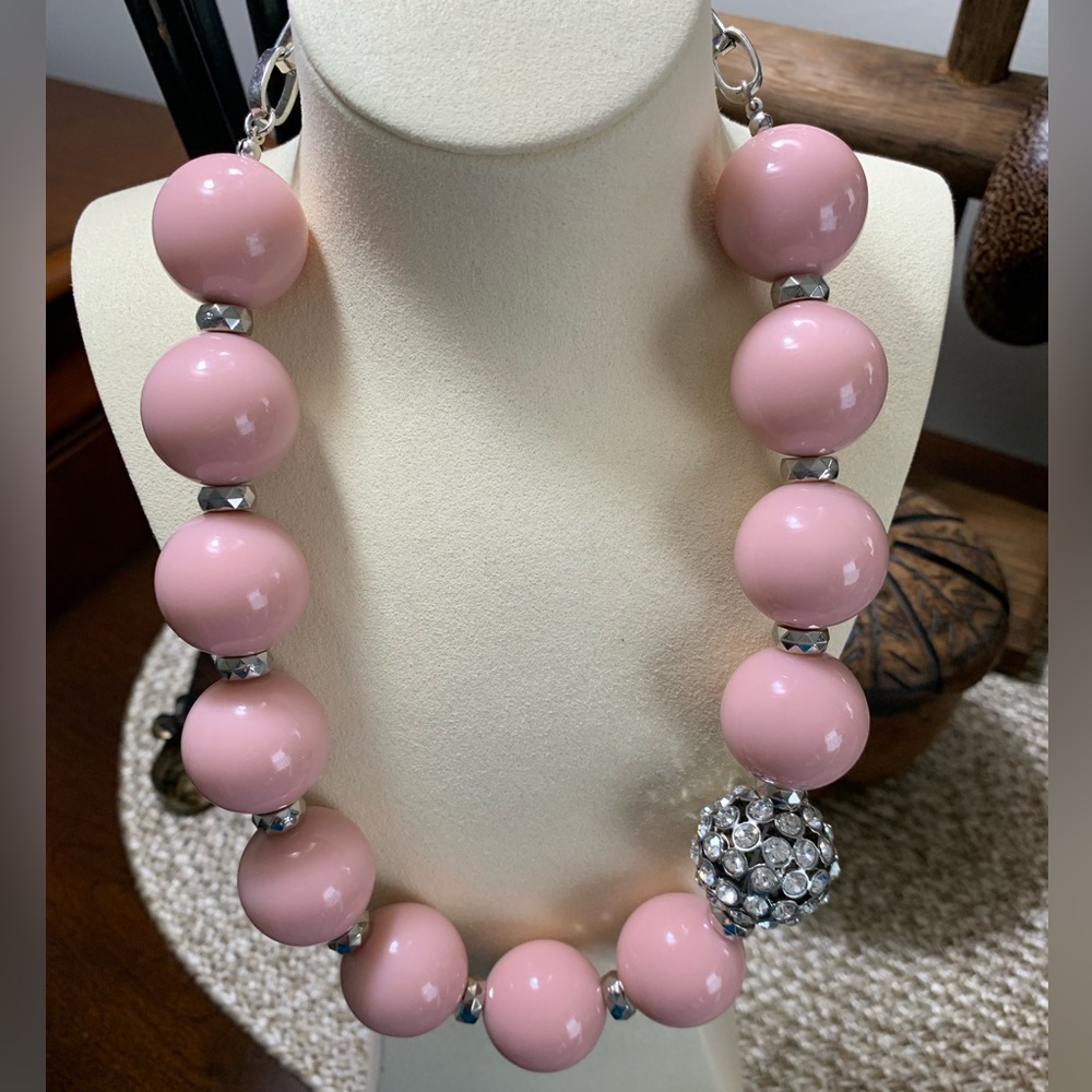 M Haskell Large Bead & Crystal Necklace